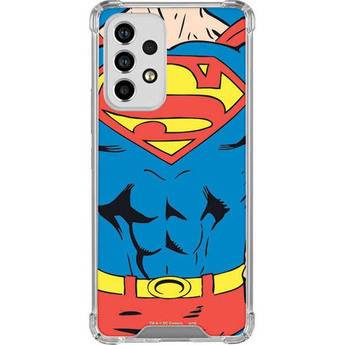DC Comics Superman Vintage Chest Galaxy A53 5G Clear Case