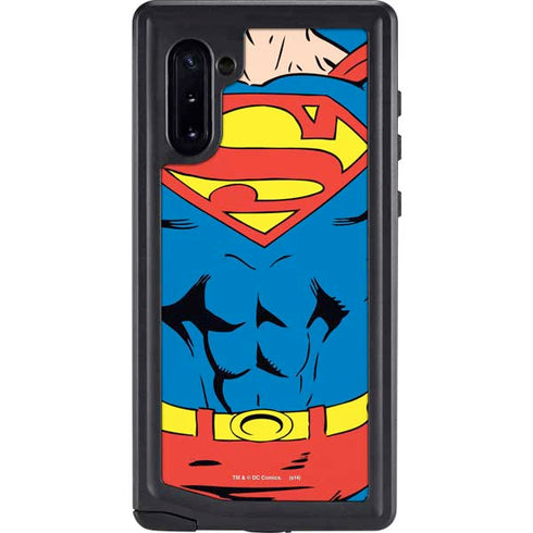DC Comics Superman Vintage Chest Galaxy Note 10 Waterproof Case