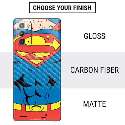 DC Comics Superman Vintage Chest Galaxy Note20 5G Skin