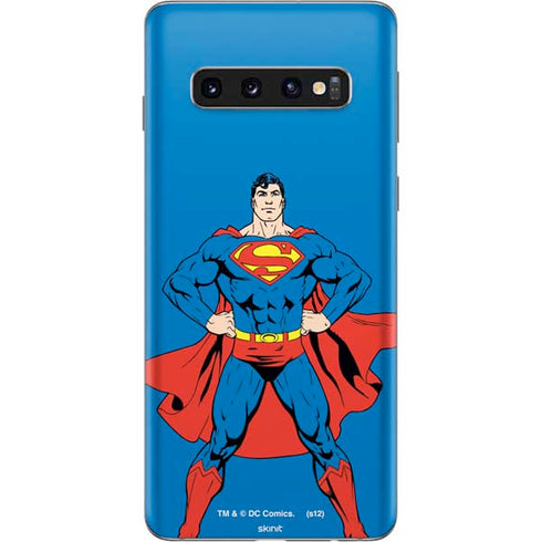 DC Comics Superman Vintage Chest Galaxy S10 Skin