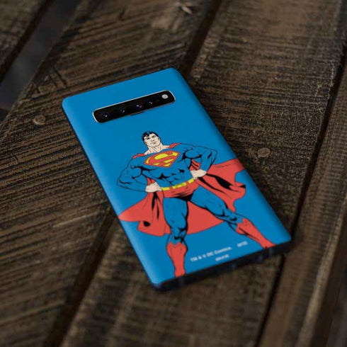 DC Comics Superman Vintage Chest Galaxy S10 Skin