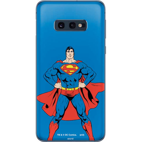 DC Comics Superman Vintage Chest Galaxy S10e Skin