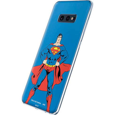 DC Comics Superman Vintage Chest Galaxy S10e Skin