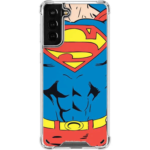 DC Comics Superman Vintage Chest Galaxy S21 Plus 5G Clear Case