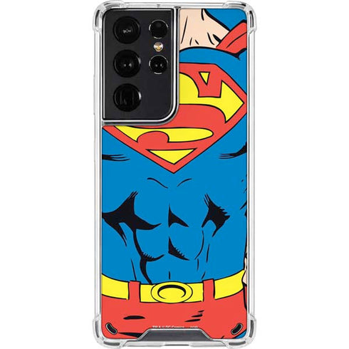 DC Comics Superman Vintage Chest Galaxy S21 Ultra 5G Clear Case