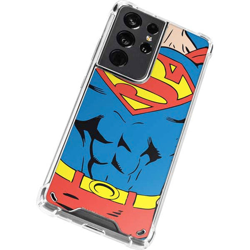 DC Comics Superman Vintage Chest Galaxy S21 Ultra 5G Clear Case