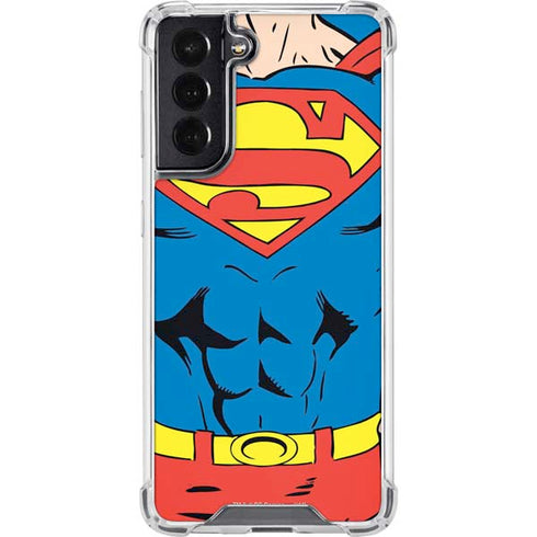 DC Comics Superman Vintage Chest Galaxy S22 Clear Case