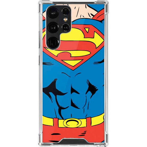 DC Comics Superman Vintage Chest Galaxy S22 Ultra Clear Case