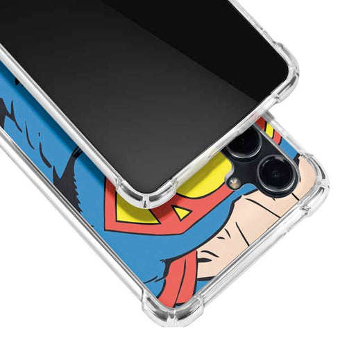 DC Comics Superman Vintage Chest Galaxy S23 FE Clear Case