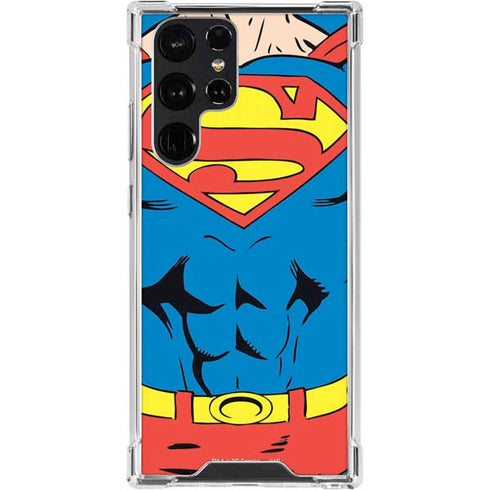DC Comics Superman Vintage Chest Galaxy S24 Ultra Clear Case