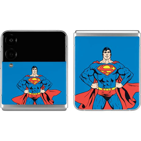 DC Comics Superman Vintage Chest Galaxy Z Flip4 5G Skin