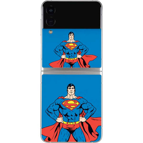 DC Comics Superman Vintage Chest Galaxy Z Flip4 5G Skin