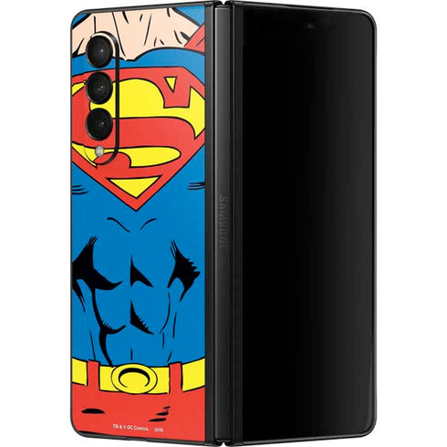DC Comics Superman Vintage Chest Galaxy Z Fold3 5G Skin