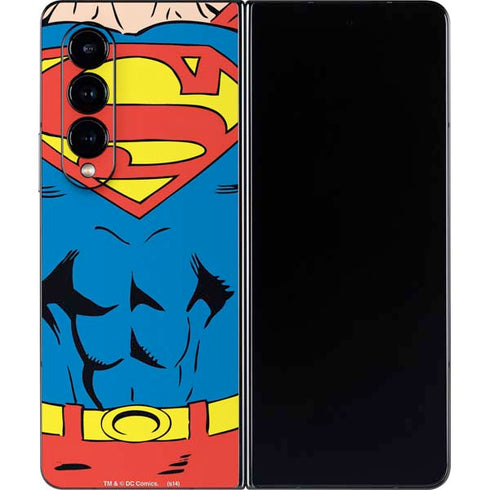 DC Comics Superman Vintage Chest Galaxy Z Fold4 5G Skin