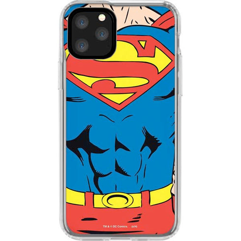 DC Comics Superman Vintage Chest iPhone 11 Pro Clear Case