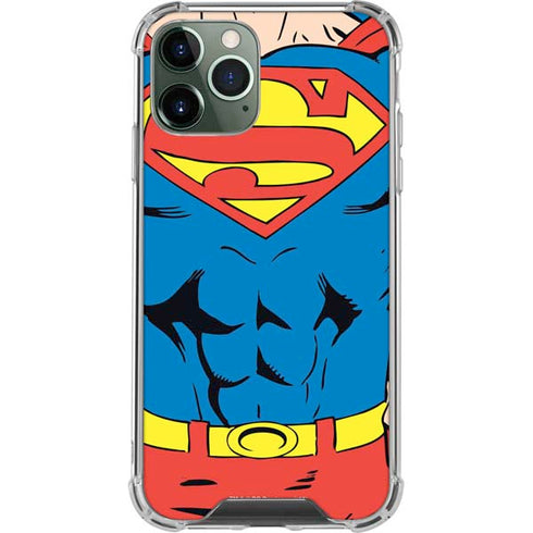 DC Comics Superman Vintage Chest iPhone 11 Pro Max Clear Case
