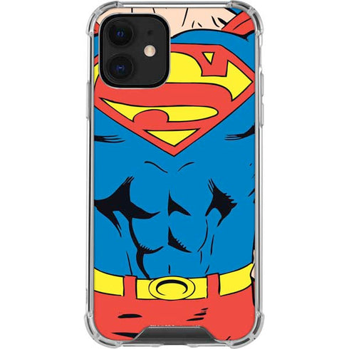 DC Comics Superman Vintage Chest iPhone 12 Clear Case