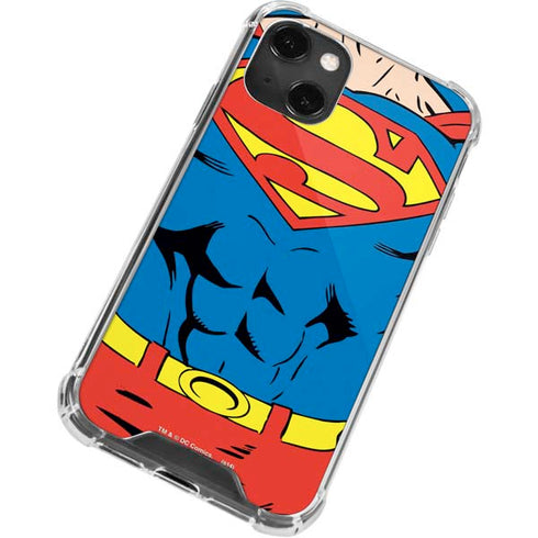 DC Comics Superman Vintage Chest iPhone 13 Mini Clear Case