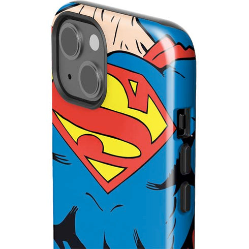 DC Comics Superman Vintage Chest iPhone 15 Plus Impact Case