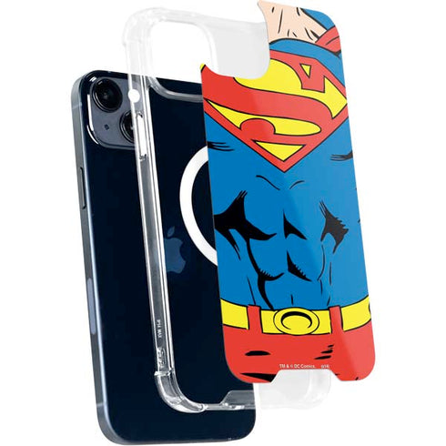 DC Comics Superman Vintage Chest iPhone 14 Plus MagSafe Case