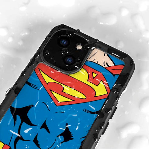 DC Comics Superman Vintage Chest iPhone 15 Plus Waterproof Case