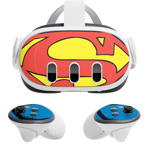 DC Comics Superman Vintage Chest Meta Quest 3 Skin