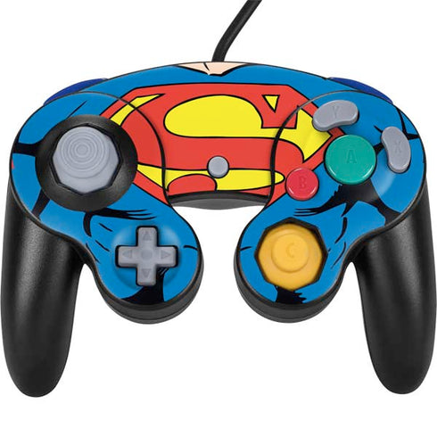 DC Comics Superman Vintage Chest Nintendo GameCube Controller Skin