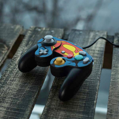 DC Comics Superman Vintage Chest Nintendo GameCube Controller Skin