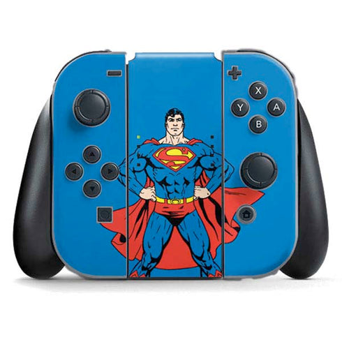 DC Comics Superman Vintage Chest Nintendo Switch (2017-2021) Joy-Con Controller Skin