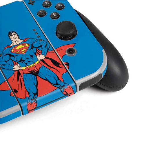 DC Comics Superman Vintage Chest Nintendo Switch OLED (2021) Skin