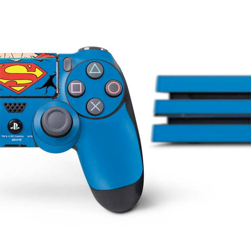 DC Comics Superman Vintage Chest PS4 Pro Bundle Skin