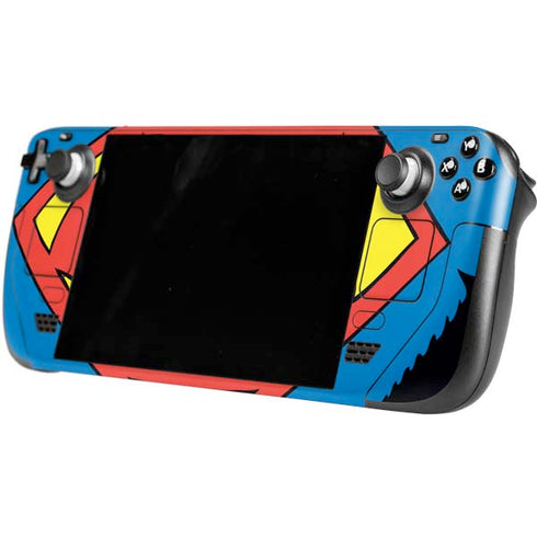 DC Comics Superman Vintage Chest Steam Deck Handheld Gaming Computer Skin