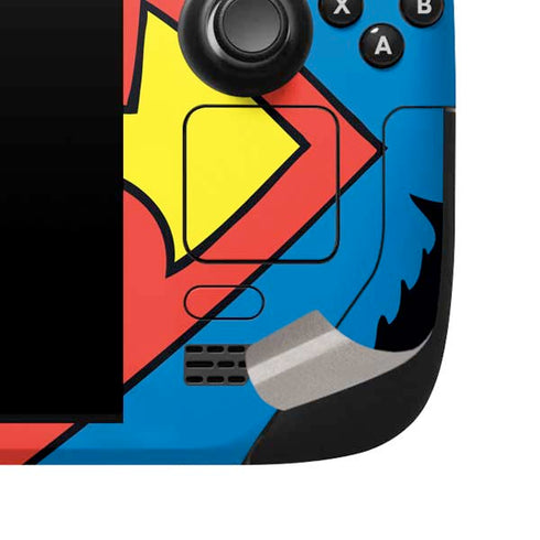 DC Comics Superman Vintage Chest Steam Deck Handheld Gaming Computer Skin