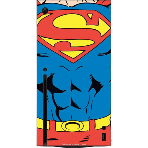 DC Comics Superman Vintage Chest Xbox Series X Console Skin