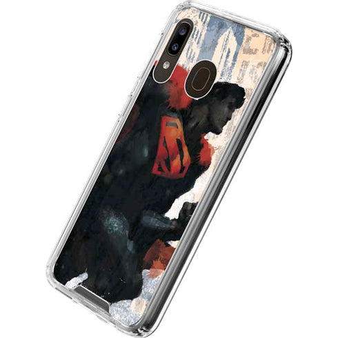 DC Comics Superman Color Sketch Galaxy A30 Clear Case