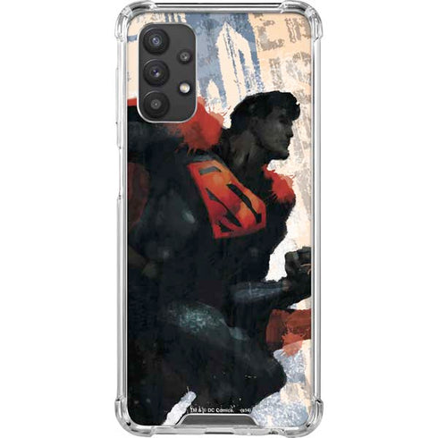 DC Comics Superman Color Sketch Galaxy A32 5G Clear Case