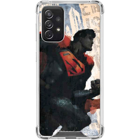 DC Comics Superman Color Sketch Galaxy A72 5G Clear Case