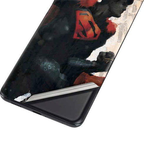 DC Comics Superman Color Sketch Galaxy S21 Plus 5G Skin