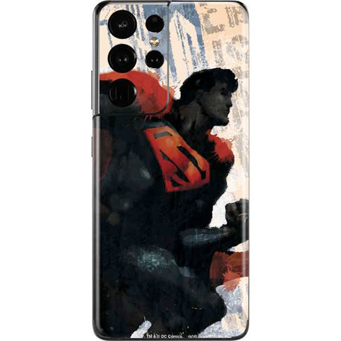 DC Comics Superman Color Sketch Galaxy S21 Ultra 5G Skin