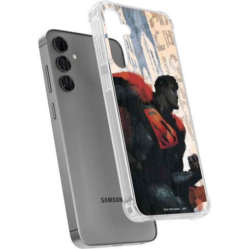 DC Comics Superman Color Sketch Galaxy S24 Plus Clear Case
