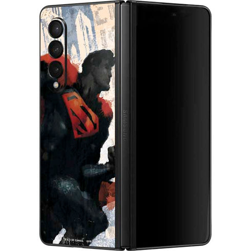 DC Comics Superman Color Sketch Galaxy Z Fold3 5G Skin