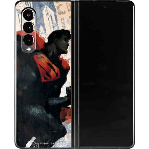 DC Comics Superman Color Sketch Galaxy Z Fold3 5G Skin