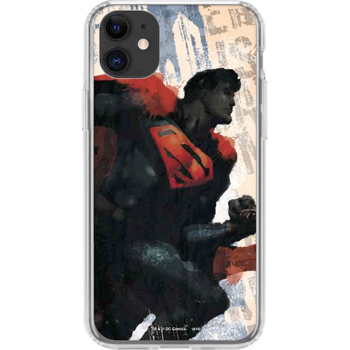 DC Comics Superman Color Sketch iPhone 11 Clear Case