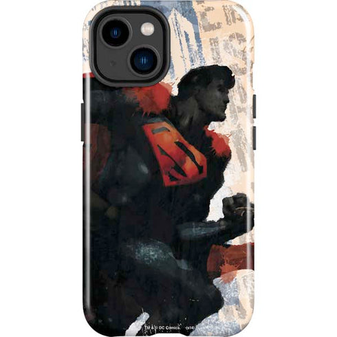 DC Comics Superman Color Sketch iPhone 14 Plus Impact Case