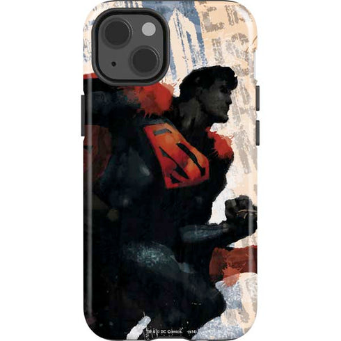 DC Comics Superman Color Sketch iPhone 15 Impact Case