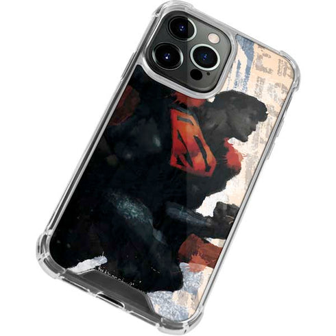 DC Comics Superman Color Sketch iPhone 15 Pro Max Clear Case