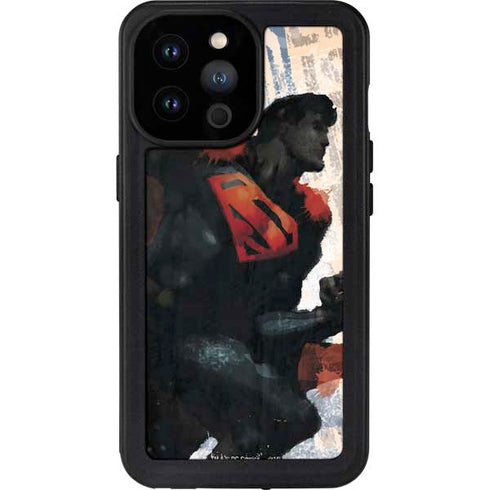 DC Comics Superman Color Sketch iPhone 14 Pro Max Waterproof Case