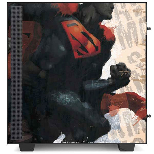 DC Comics Superman Color Sketch NZXT H510 Compact ATX Mid-Tower Case Skin