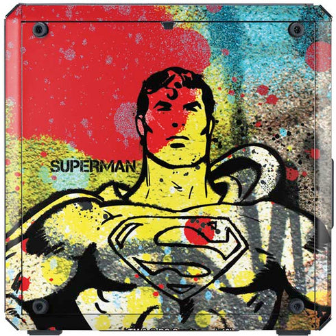 DC Comics Superman Color Splatter Cooler Master MasterBox Q300L Mini Tower Skin