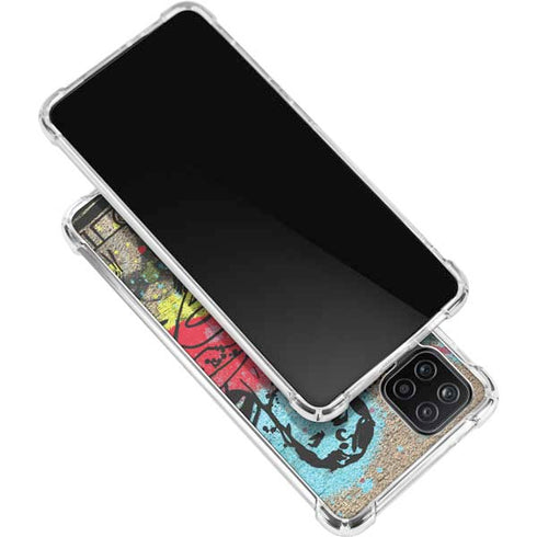 DC Comics Superman Color Splatter Galaxy A12 Clear Case